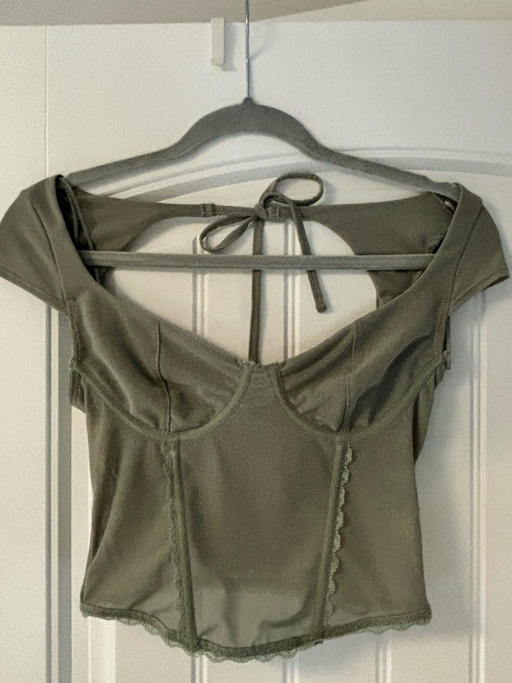 Milan Mesh Tie Back Bustier
